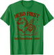 Shetland Sheepdog & Racoon Herd First Ask Question Later T-Shirt - T-Shirt | Irish Green