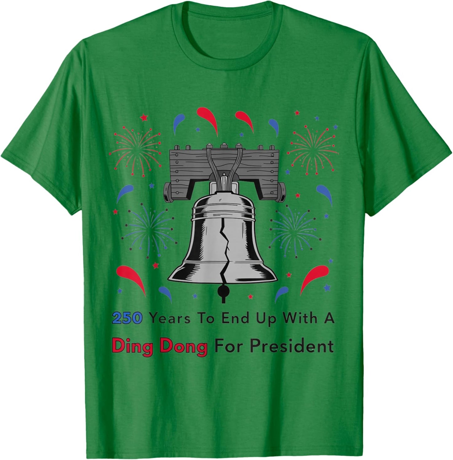 Funny Patriotic Liberty Bell Political Humor Design T-Shirt - T-Shirt | Irish Green