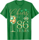 Ein Hoch auf 86 Jahre, 86 Jahre alte Frauen, Königin zum 86. Geburtstag T-Shirt - T-Shirt | Irish Green