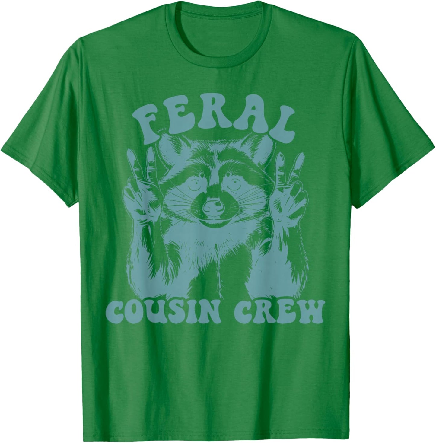 Retro Feral Cousin Crew Family Reunion Summer Vacation T-Shirt - T-Shirt | Irish Green