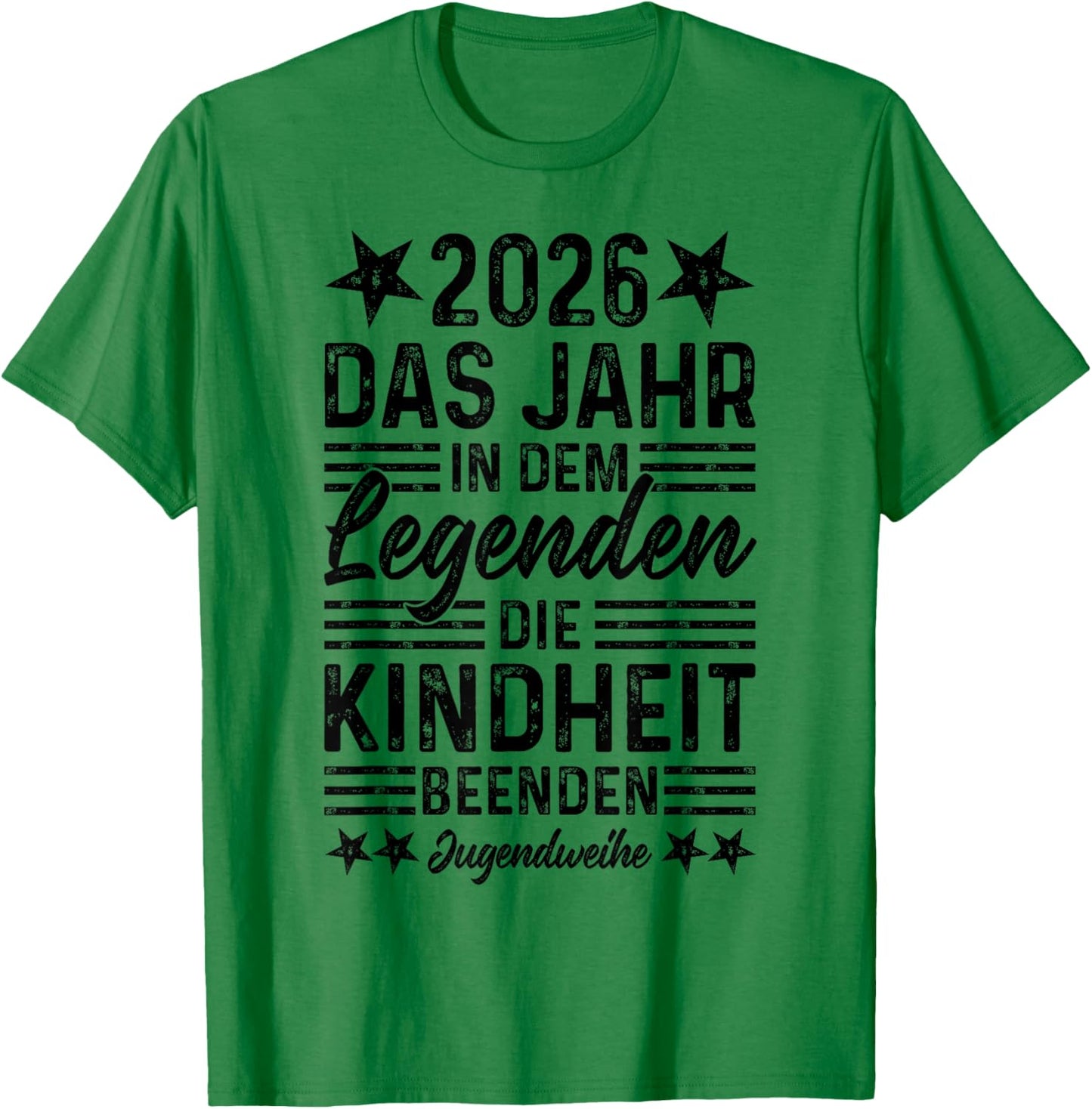Youth Consecration 2026 Year in the Legends End Childhood T-Shirt - T-Shirt | Irish Green