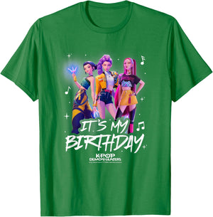 Kpop Demon Hunters My Birthday Officially Licensed T-Shirt - T-Shirt | Irish Green