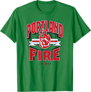 WNBA 30th Anniversary Drop Box Portland Fire T-Shirt - T-Shirt | Irish Green