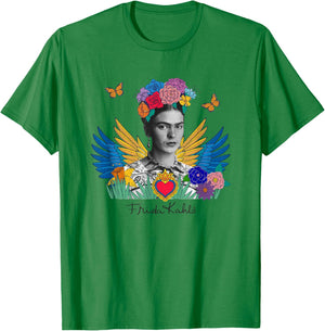 FridaTM x Frida Kahlo Wings of Frida T-Shirt - T-Shirt | Irish Green