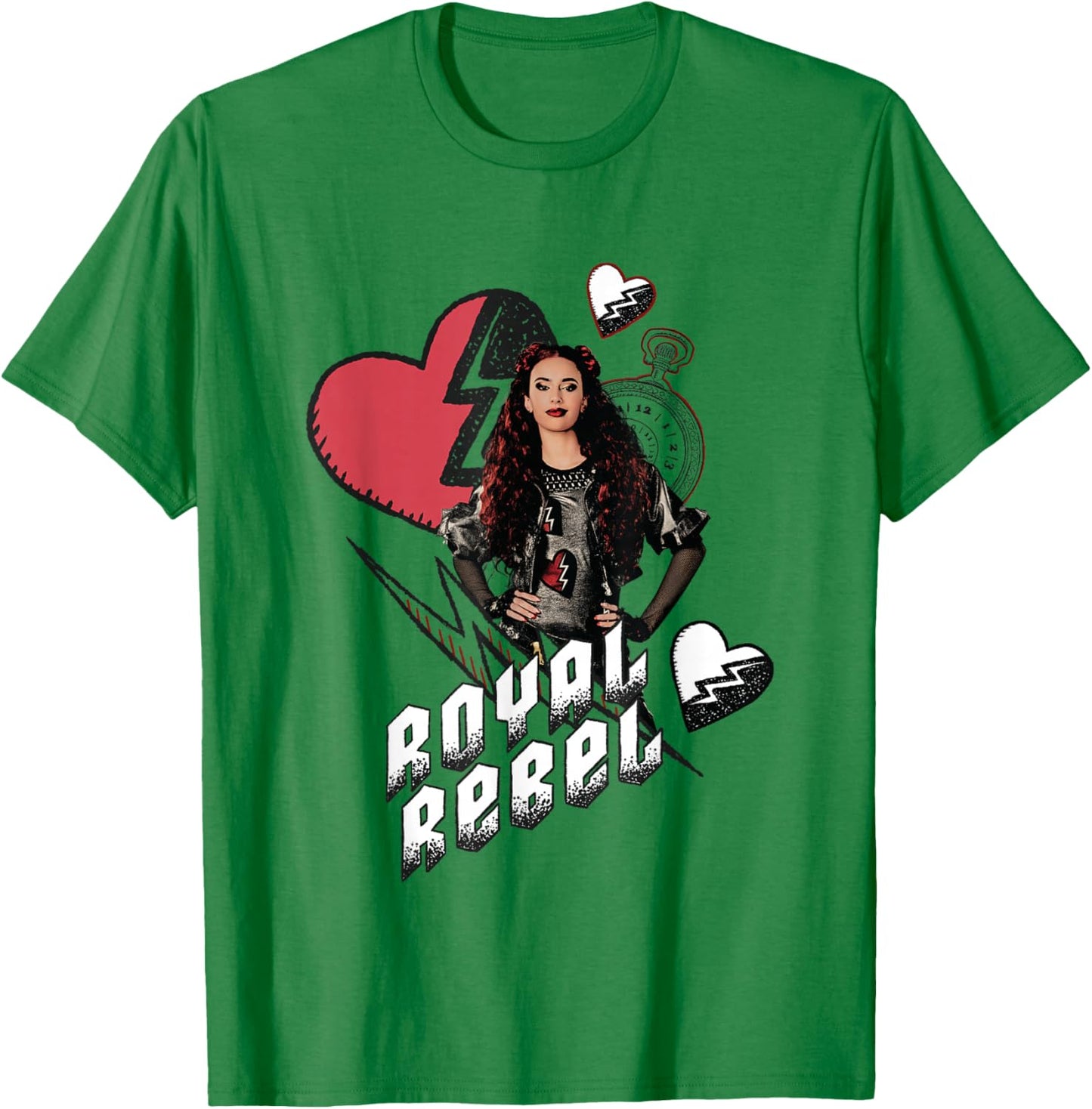 Disney Descendants: The Rise of Red Royal Rebel Chest Logo T-Shirt - T-Shirt | Irish Green