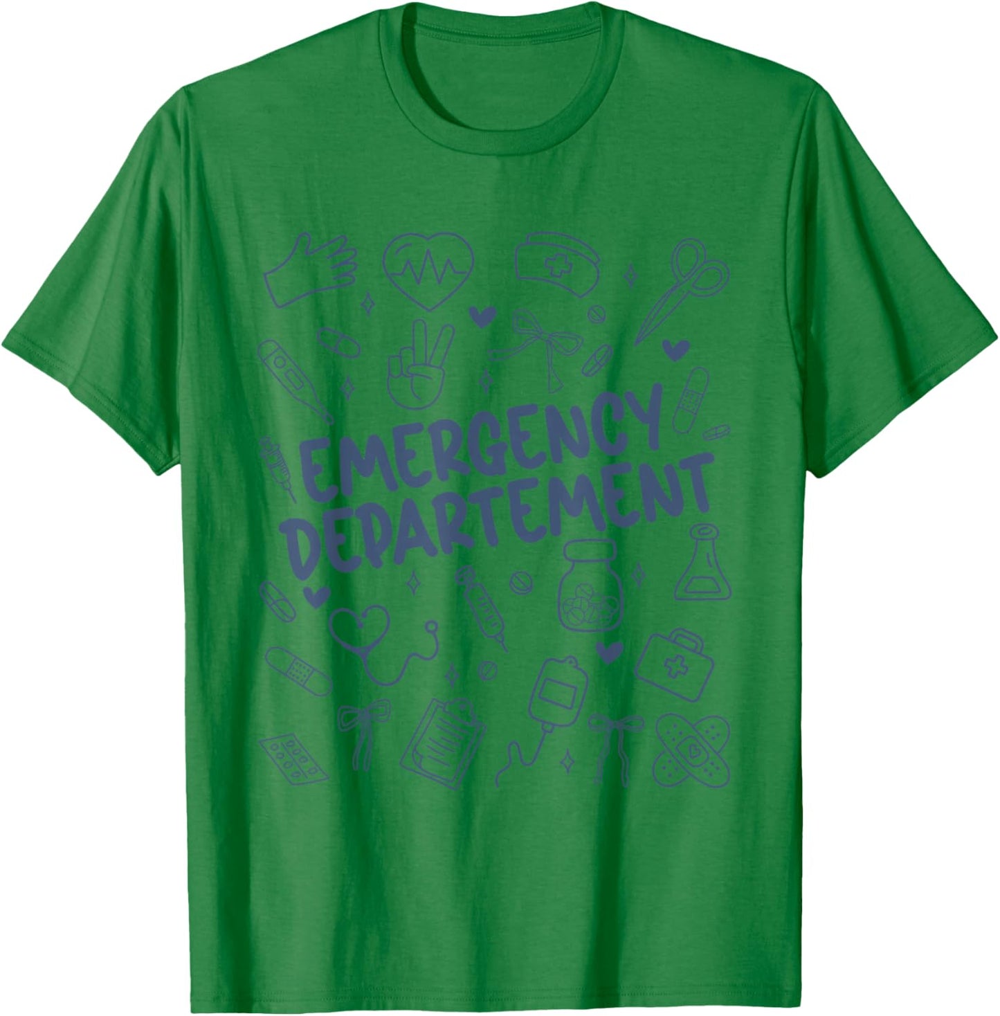 Emergency Department Emergency Room Healthcare ER Nurse T-Shirt - T-Shirt | Irish Green
