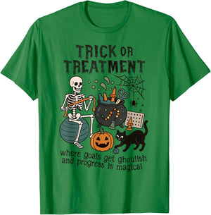 Trick or Treatment OT Halloween Funny Occupational Therapy T-Shirt - T-Shirt | Irish Green