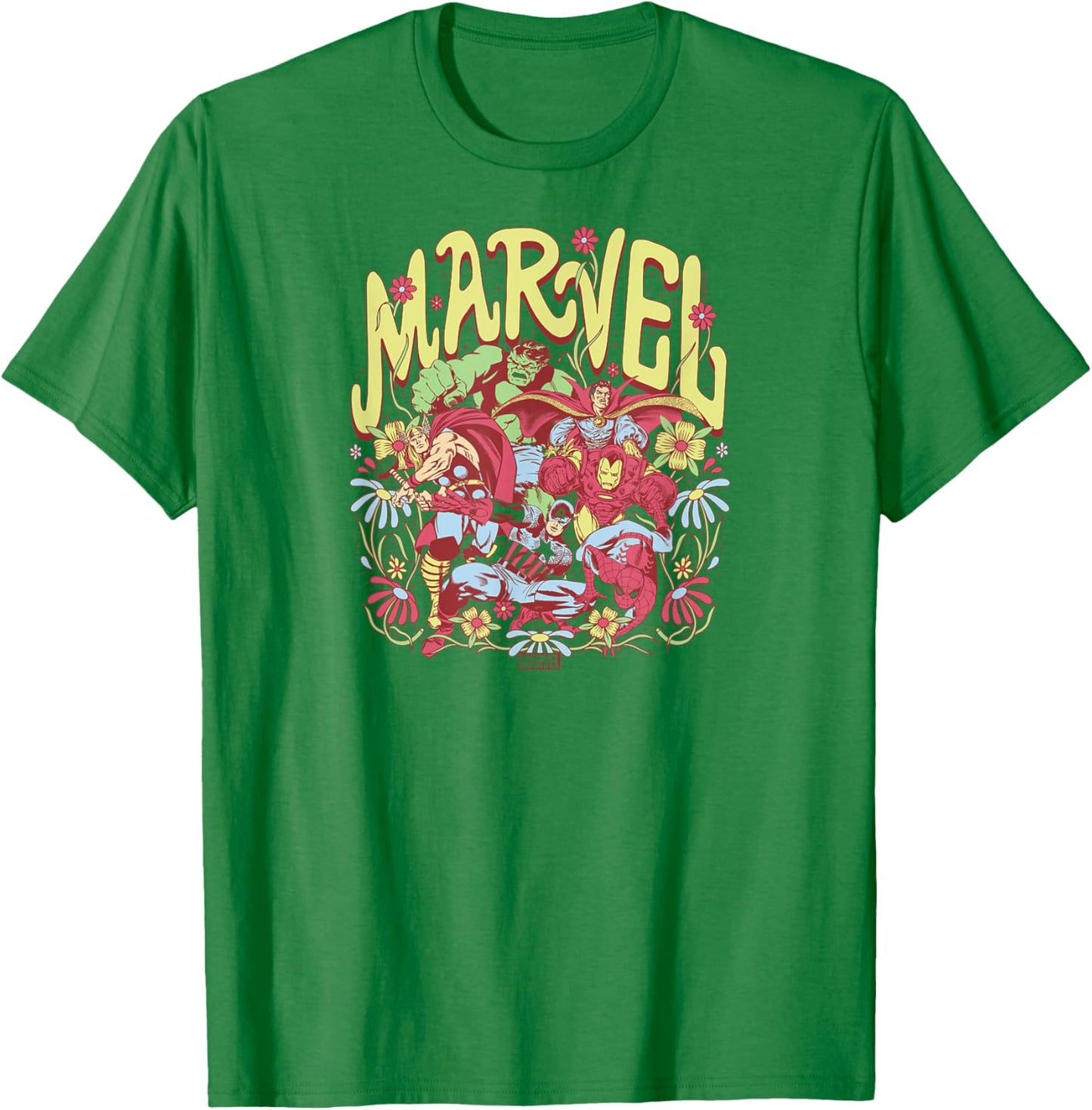 Marvel - Floral T-Shirt - T-Shirt | Irish Green