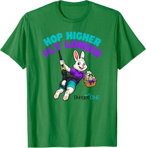 Hop Higher Fly Longer T-Shirt - T-Shirt | Irish Green
