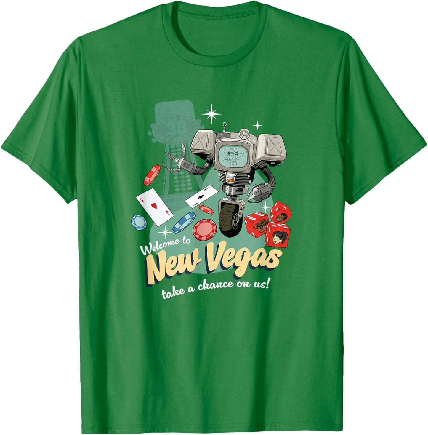 Fallout - Take A Chance T-Shirt - T-Shirt | Irish Green