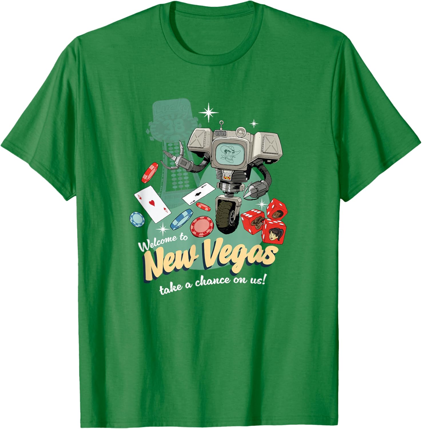 Fallout - Take A Chance T-Shirt - T-Shirt | Irish Green