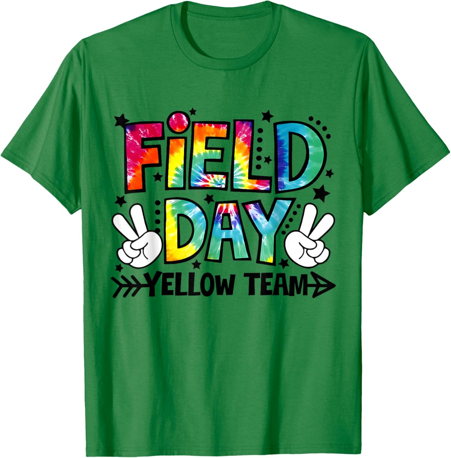 Field Day Yellow Team Funny for Teacher Kids Field Day Game T-Shirt - T-Shirt | Irish Green
