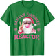 Santa's Favorite Realtor Christmas Santa Real Estate Agent T-Shirt - T-Shirt | Irish Green