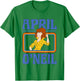 Teenage Mutant Ninja Turtles April O'Nel Vintage Portrait T-Shirt - T-Shirt | Irish Green