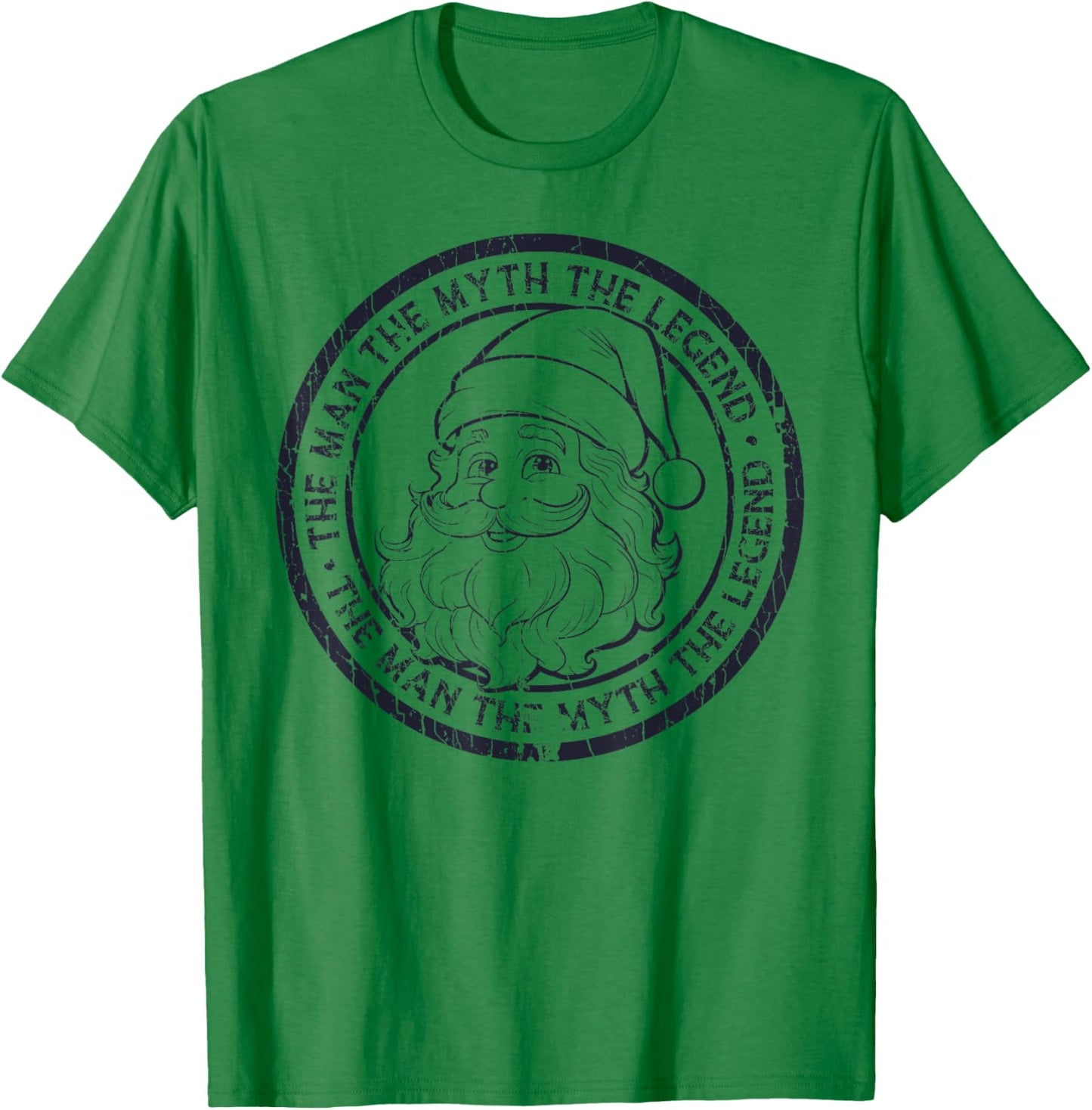 The Man The Myth The Legend Santa Claus Xmas T-Shirt - T-Shirt | Irish Green