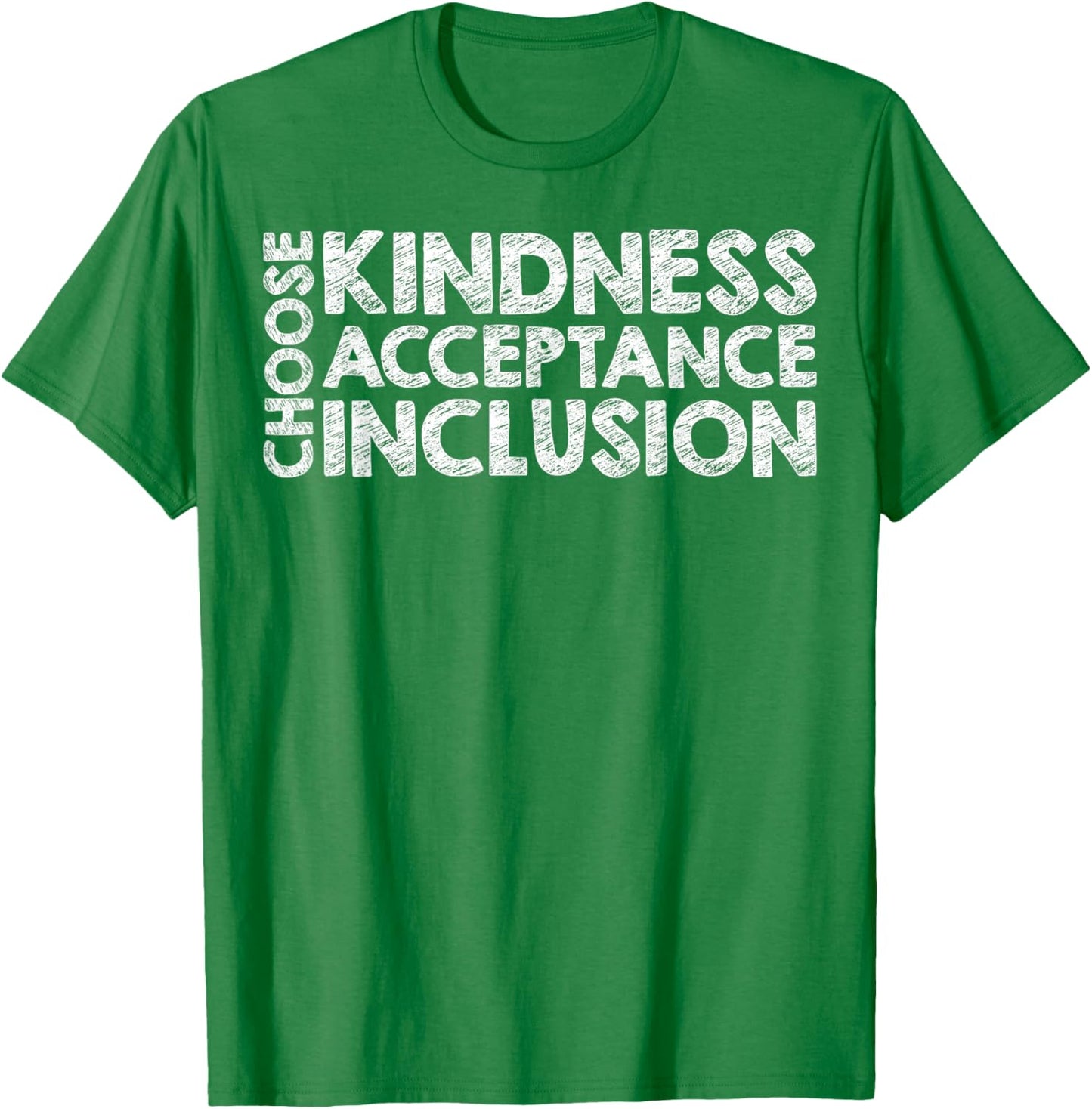 Choose Kindness Acceptation Inclusion Orange Unity Day T-Shirt - T-Shirt | Irish Green