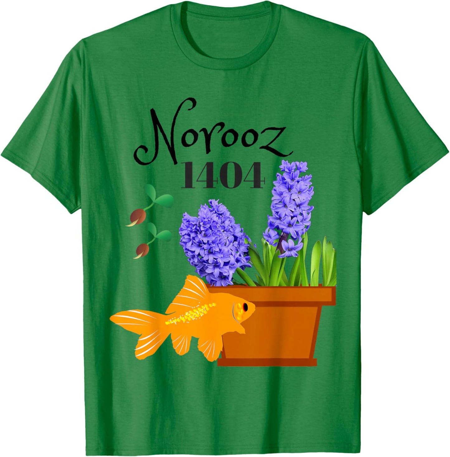 Norooz 1404 Persian New Year 2025 Iranian Culture Eid T-Shirt - T-Shirt | Irish Green