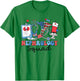 Retro Nephrology Squad USA Flag Nephrology Nurse 4th Of July Women Men T-Shirt - T-Shirt | Irish Green