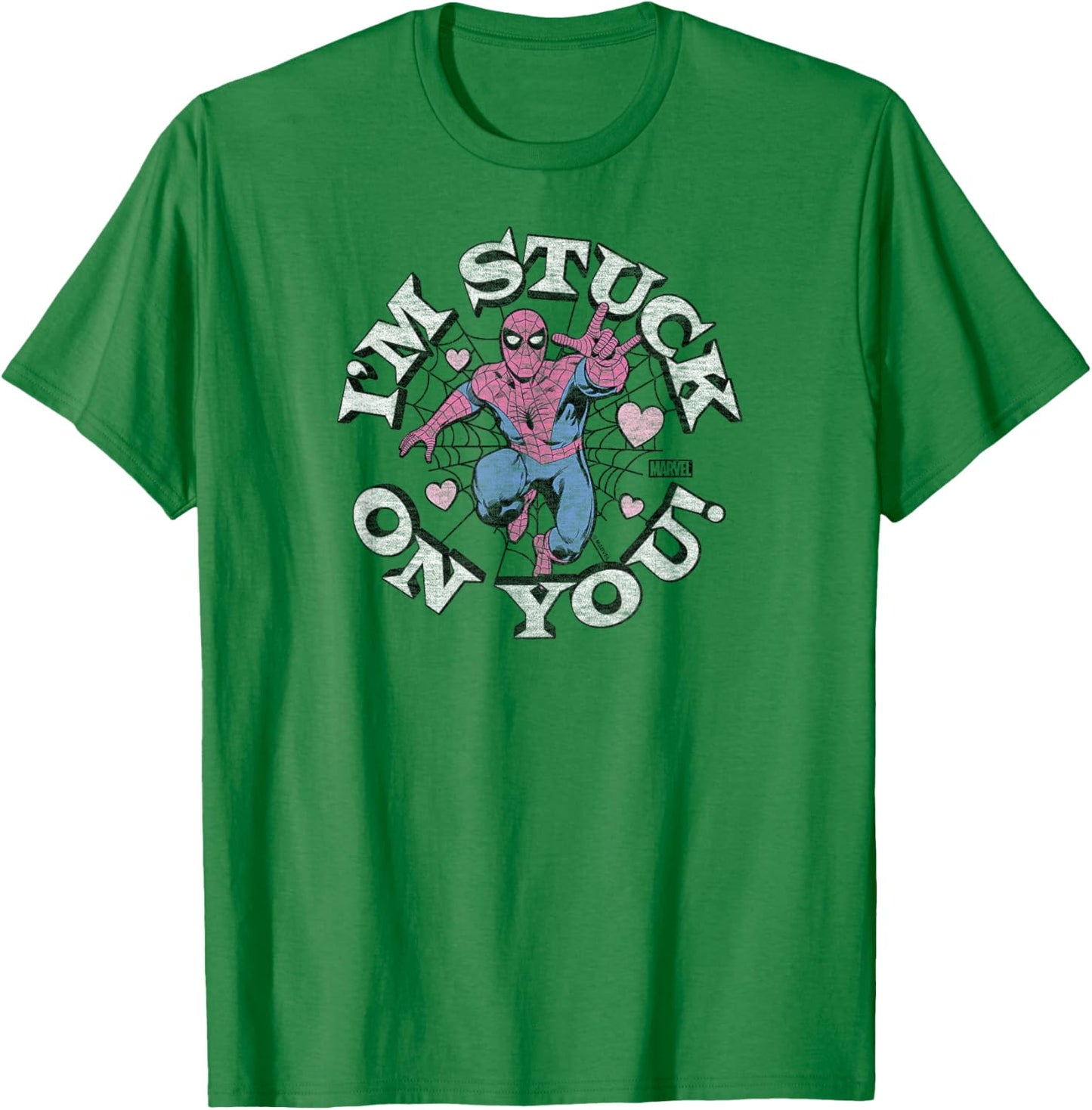 Spider-Man - I'm Stuck On You Valentine's Day T-Shirt - T-Shirt | Irish Green