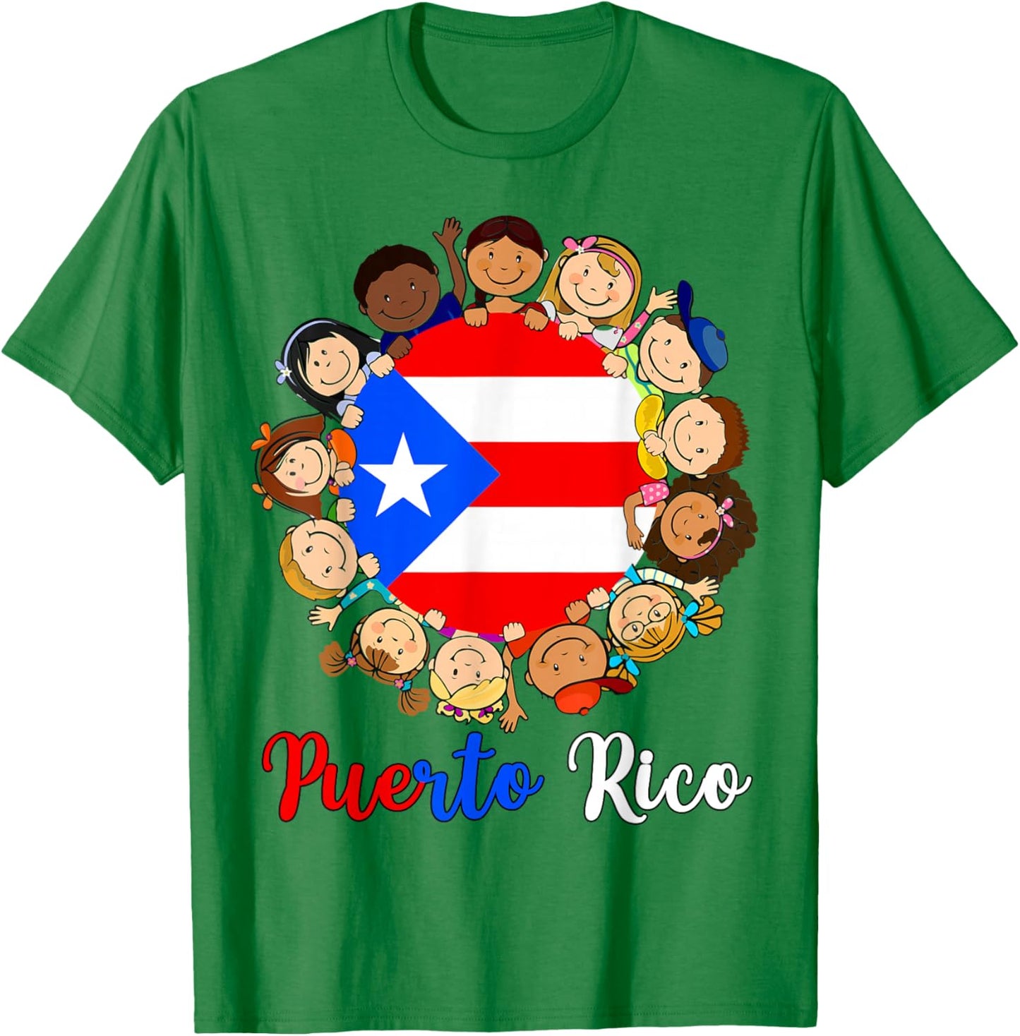 Puerto Rico Hispanic Heritage Month Boricua Rican Kids T-Shirt - T-Shirt | Irish Green