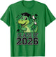 Class of 2026 Graduation T-Rex Elementary Graduate 2026 Kids T-Shirt - T-Shirt | Irish Green