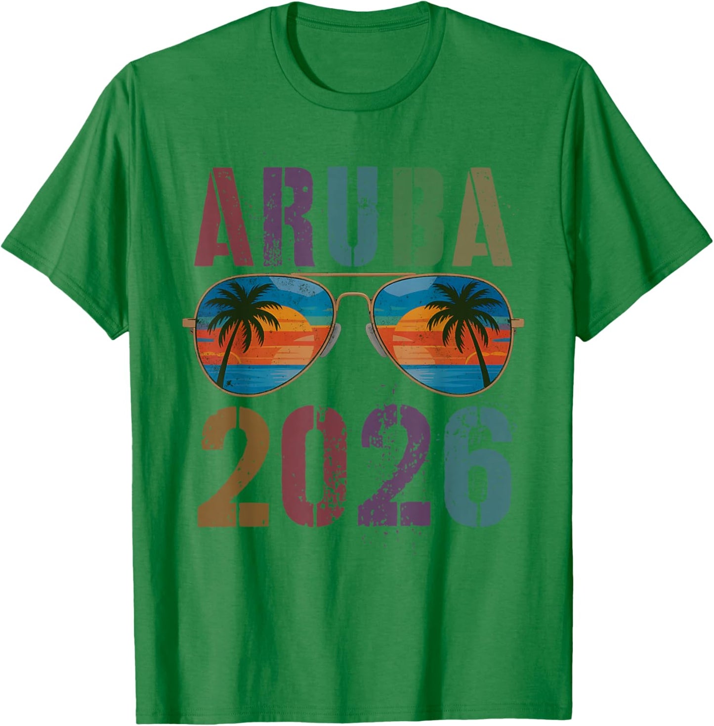 Kids Aruba 2026 Trip Beaching Family Vacay Besties BFF Boys T-Shirt - T-Shirt | Irish Green