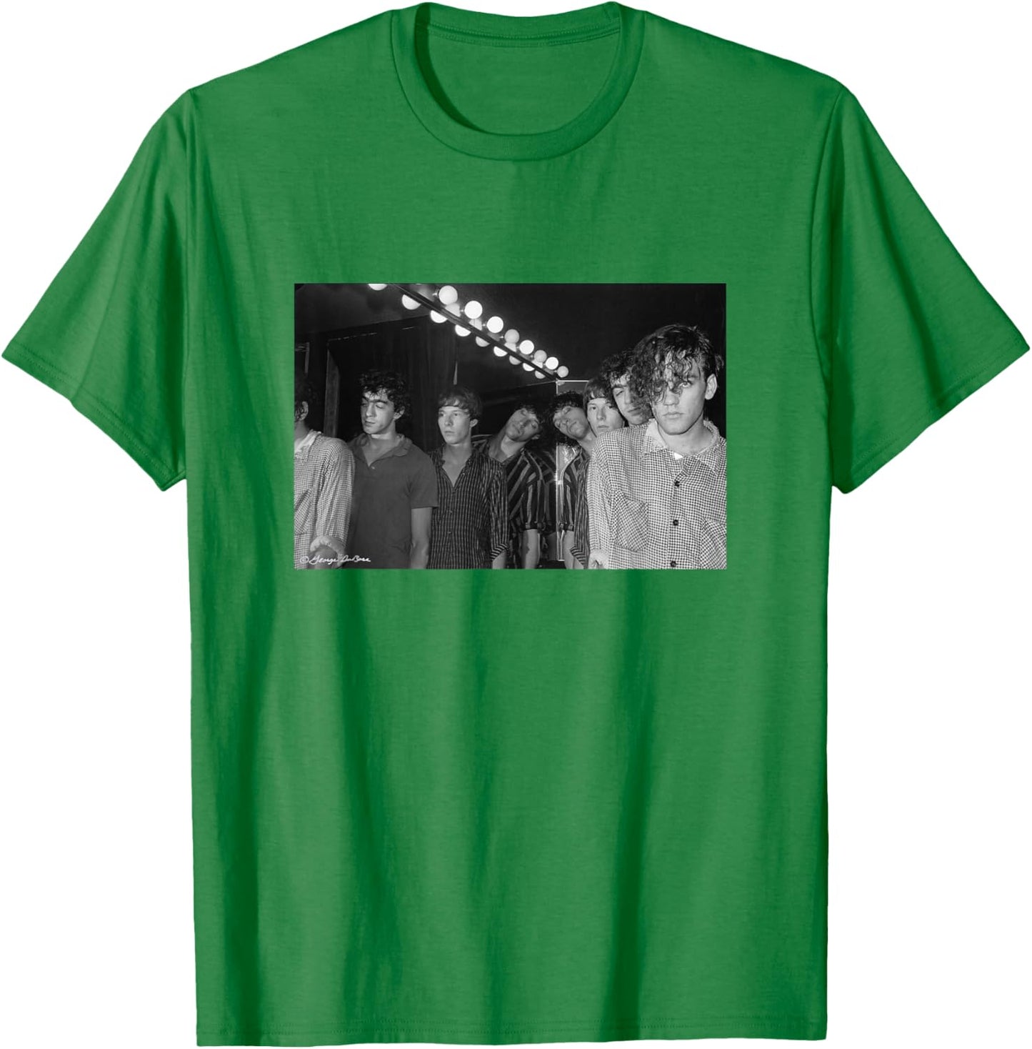 REM Band Portrait by George DuBose T-Shirt - T-Shirt | Irish Green