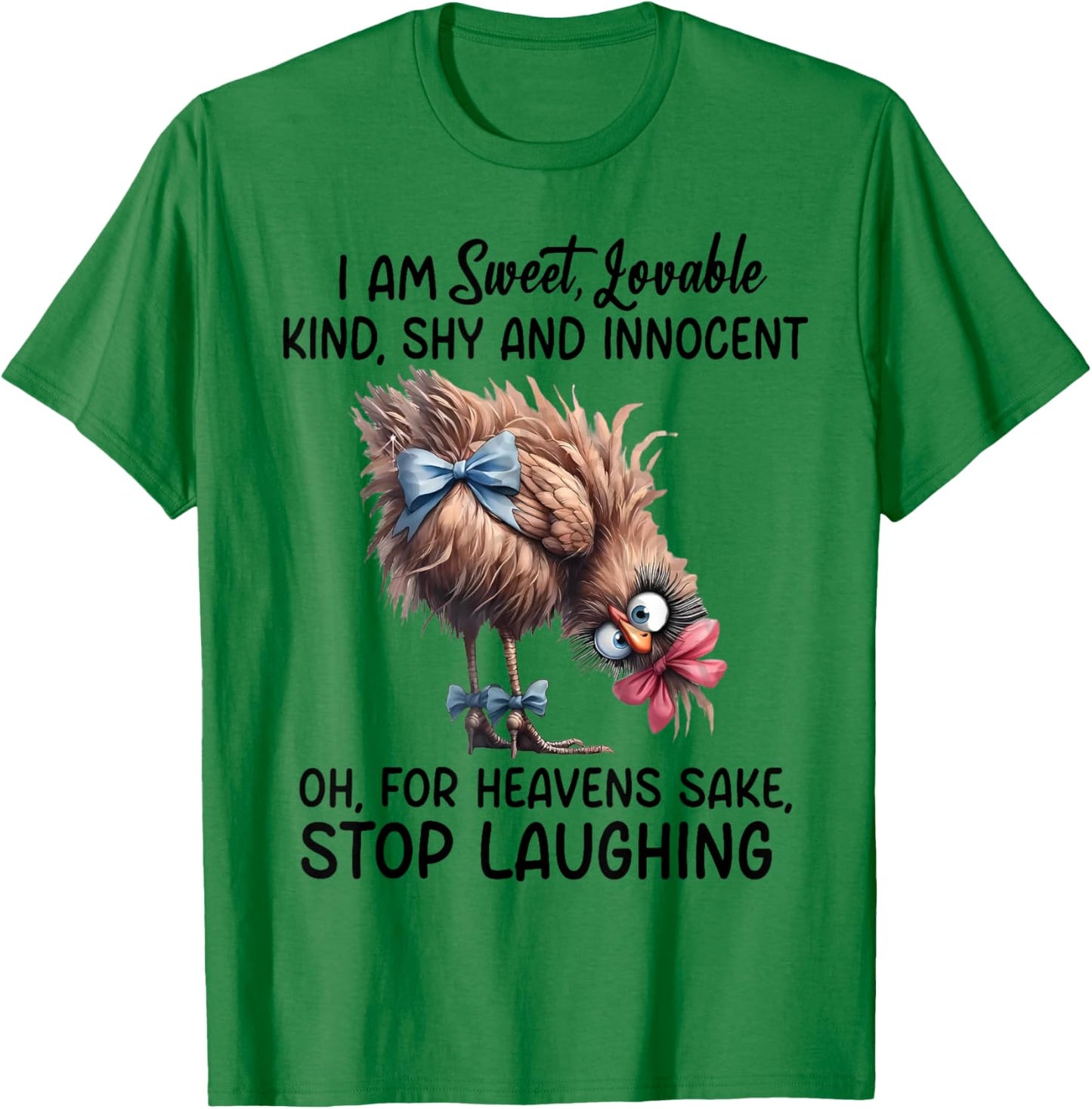 Chicken I Am Sweet Lovable Kind Shy And Innocent T-Shirt - T-Shirt | Irish Green