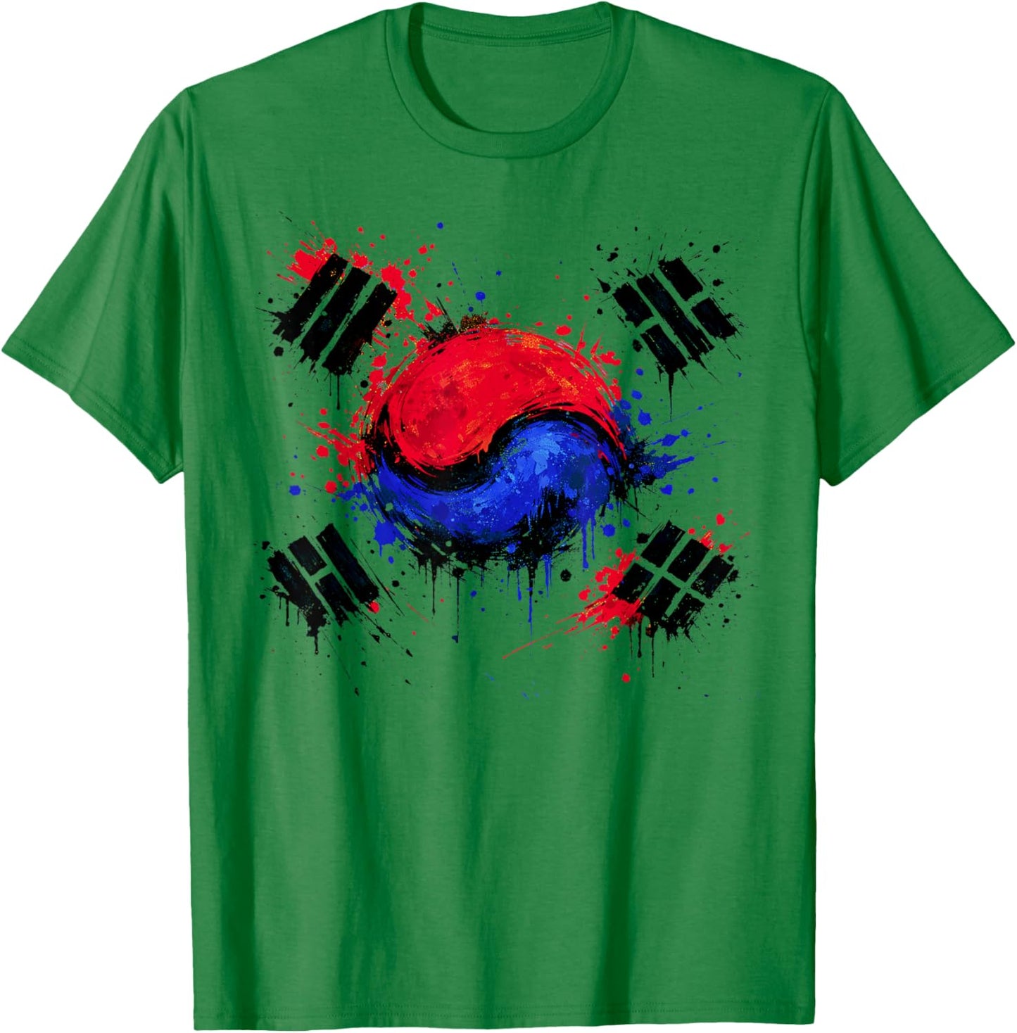South Korea Flag, Korean Republic, Men, Women & Kids Korea T-Shirt - T-Shirt | Irish Green