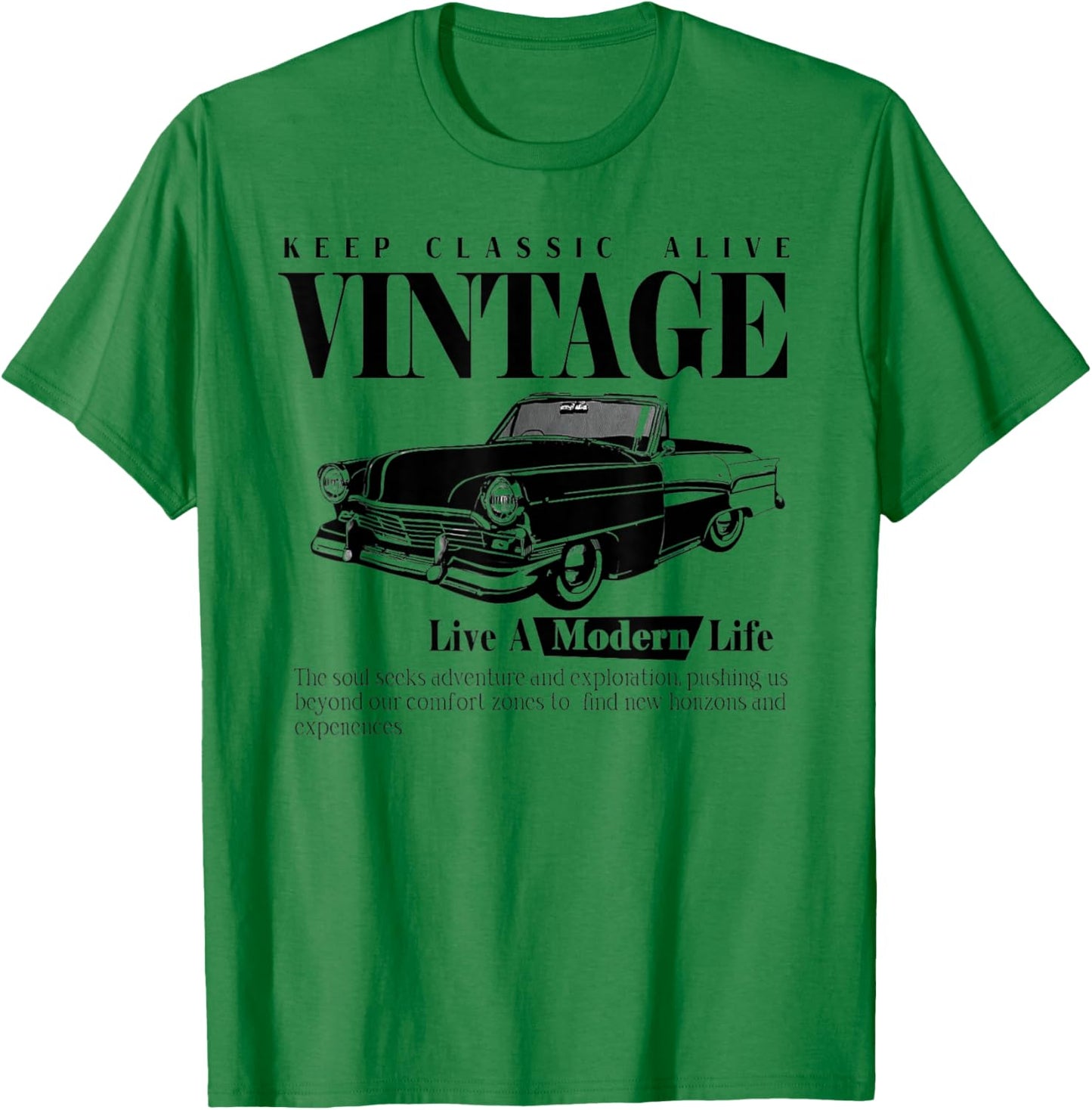Keep Classic Alive Vintage Y2k T-Shirt - T-Shirt | Irish Green