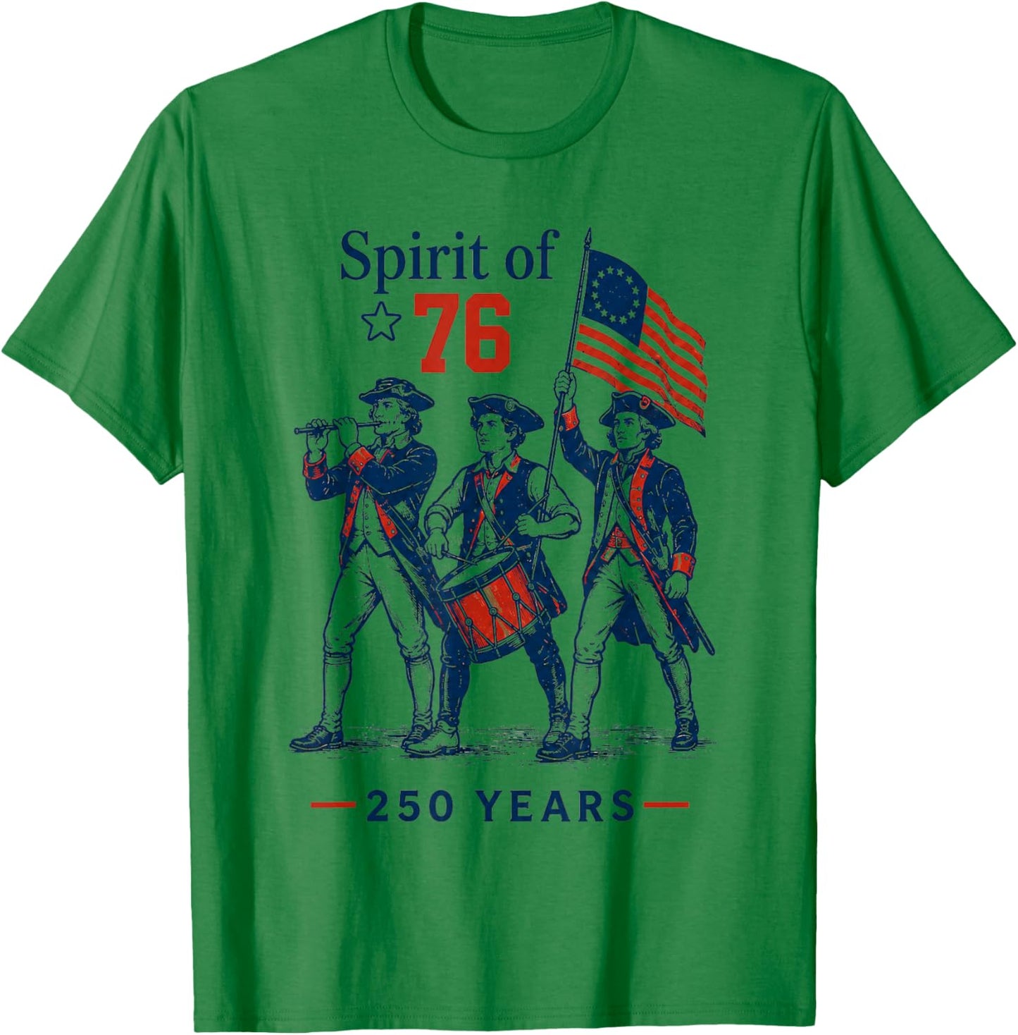 Spirit of 76 Vintage 4th of July T-Shirt - T-Shirt | Irish Green