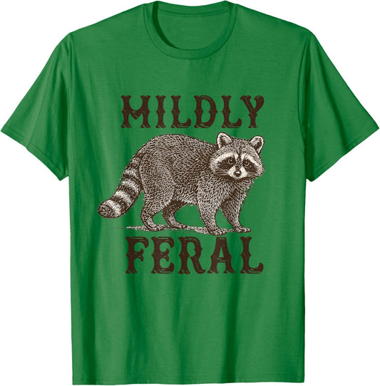 Trash Panda Feral Girl Women T-Shirt - T-Shirt | Irish Green