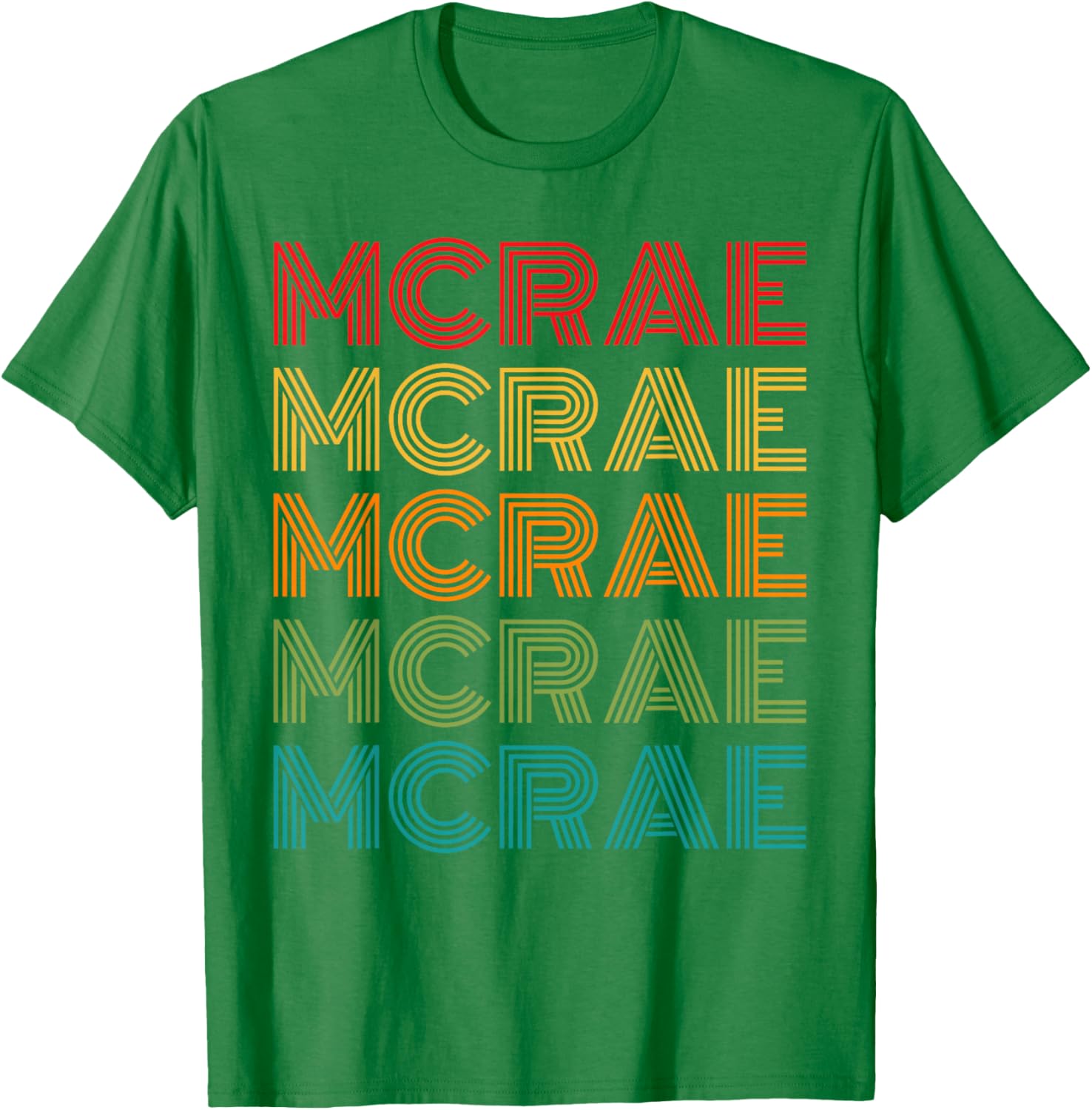 Retro McRae Lover Name Design Apparel Women Kids T-Shirt - T-Shirt | Irish Green