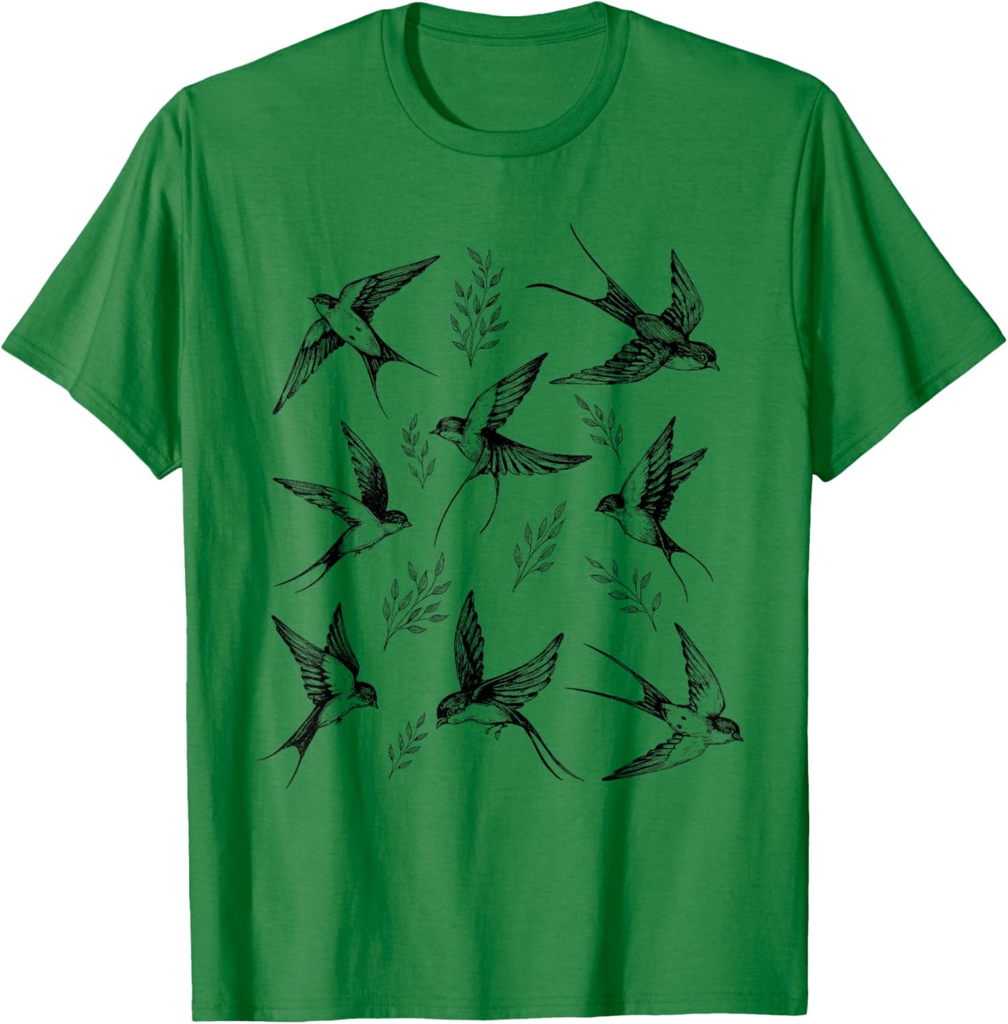 Swallow Bird Lover Vintage Nature Lover Swallow Whisperer T-Shirt - T-Shirt | Irish Green