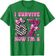 I'm 8 Year Old Birthday 6 7 Six Seven 8th Birthday Girls T-Shirt - T-Shirt | Irish Green