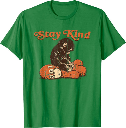Stay Kind Punch Monkey, I Stand with Punch T-Shirt - T-Shirt | Irish Green