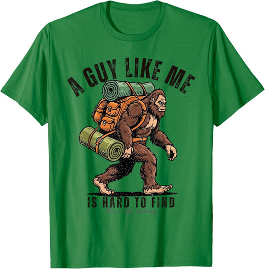 Bigfoot Camping Adventure Humor Hiking Sasquatch Funny T-Shirt - T-Shirt | Irish Green