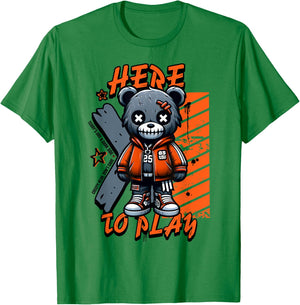 Scary Cute Teddy Bear Here to Play Pastel Goth Style Creepy T-Shirt - T-Shirt | Irish Green