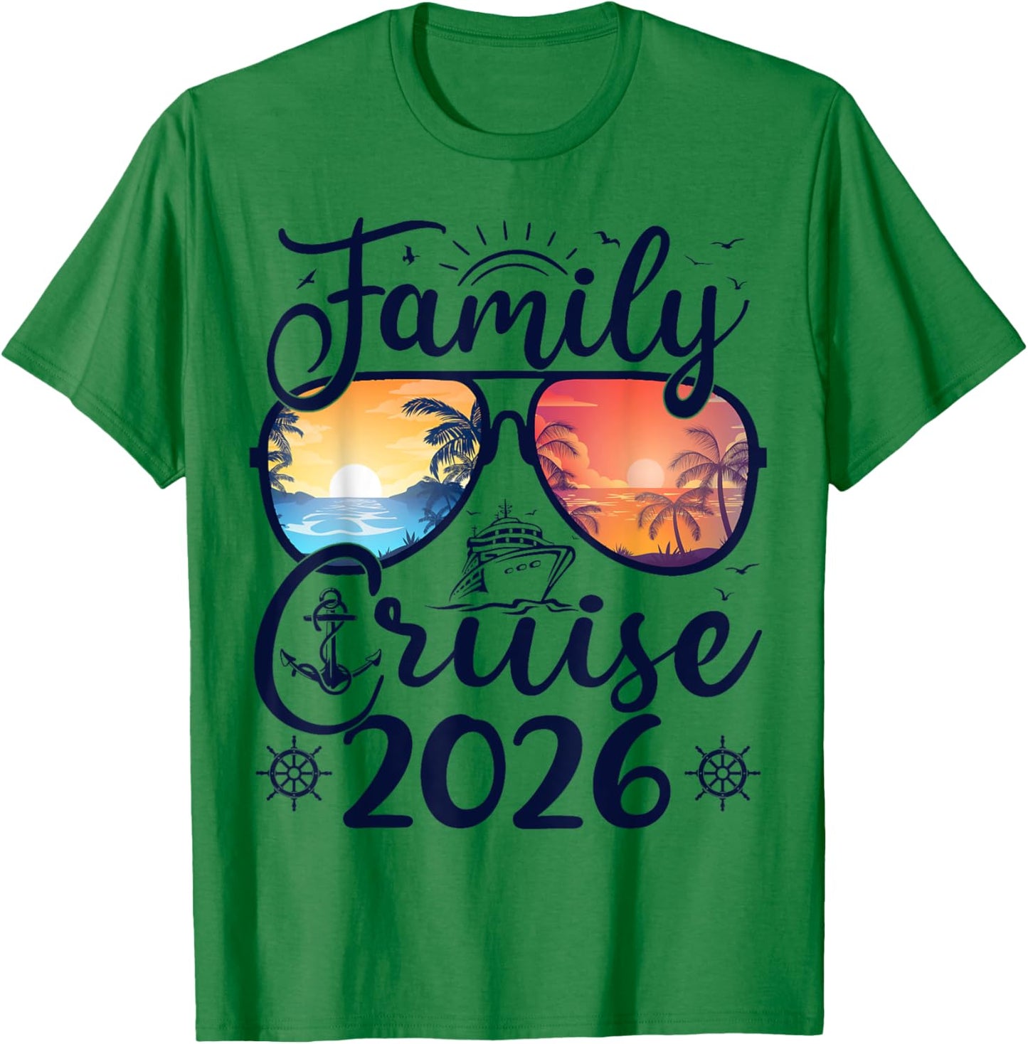 Family Cruise 2026 Summer Vacation Matching Family Cruise T-Shirt - T-Shirt | Irish Green