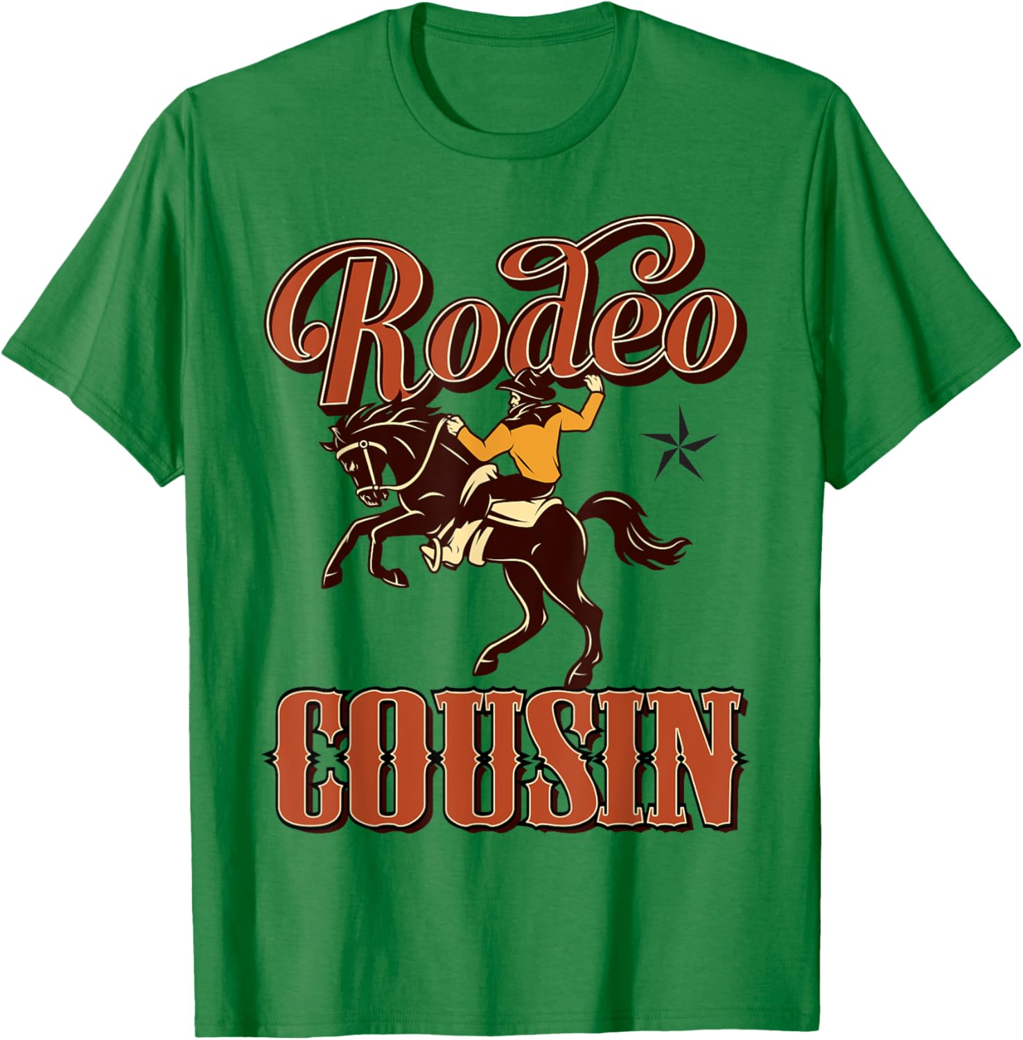 Cousin Birthday Cowboy Cowgirl Western Rodeo Cuz Bday Party T-Shirt - T-Shirt | Irish Green