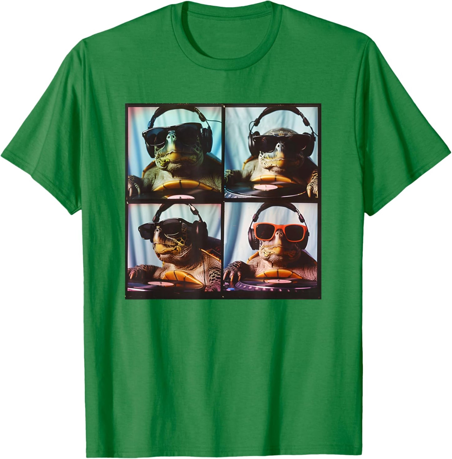 Funny Turtle Face Animal Photobooth Unique Pet Turtle Mom T-Shirt - T-Shirt | Irish Green