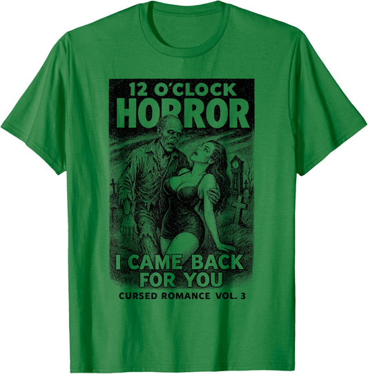 Cursed Romance Vol. 3 – Vintage Zombie Horror Love Story T-Shirt - T-Shirt | Irish Green