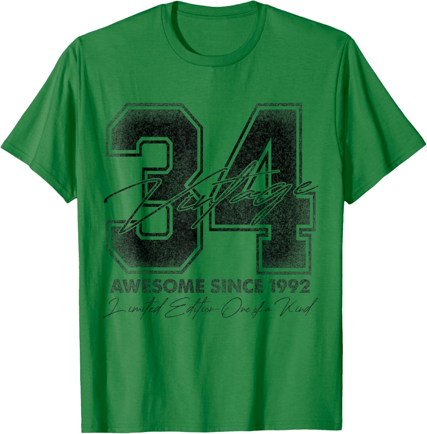 34 Year Old Gifts Vintage 1992 Limited Edition 34th Birthday T-Shirt - T-Shirt | Irish Green