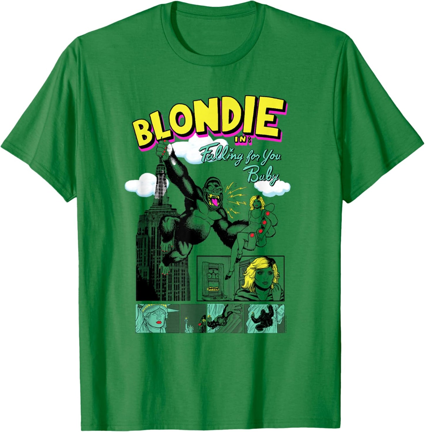 Blondie Retro Giant Ape Comic Vintage Band T-Shirt - T-Shirt | Irish Green