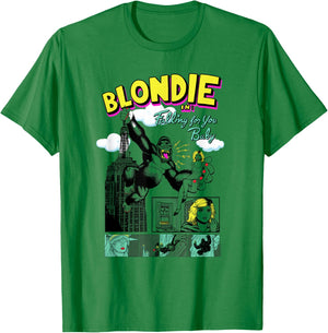 Blondie Retro Giant Ape Comic Vintage Band T-Shirt - T-Shirt | Irish Green