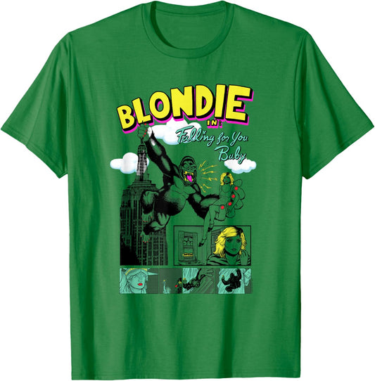 Blondie Retro Giant Ape Comic Vintage Band T-Shirt - T-Shirt | Irish Green