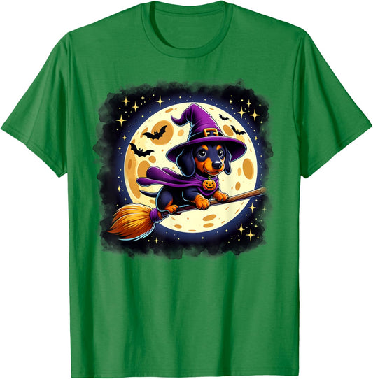 Cute Dachshund Halloween Costume Shirt Dog Lover Women Girls T-Shirt - T-Shirt | Irish Green
