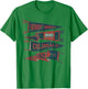 Robert Morris University Colonials Distressed Pennants T-Shirt - T-Shirt | Irish Green