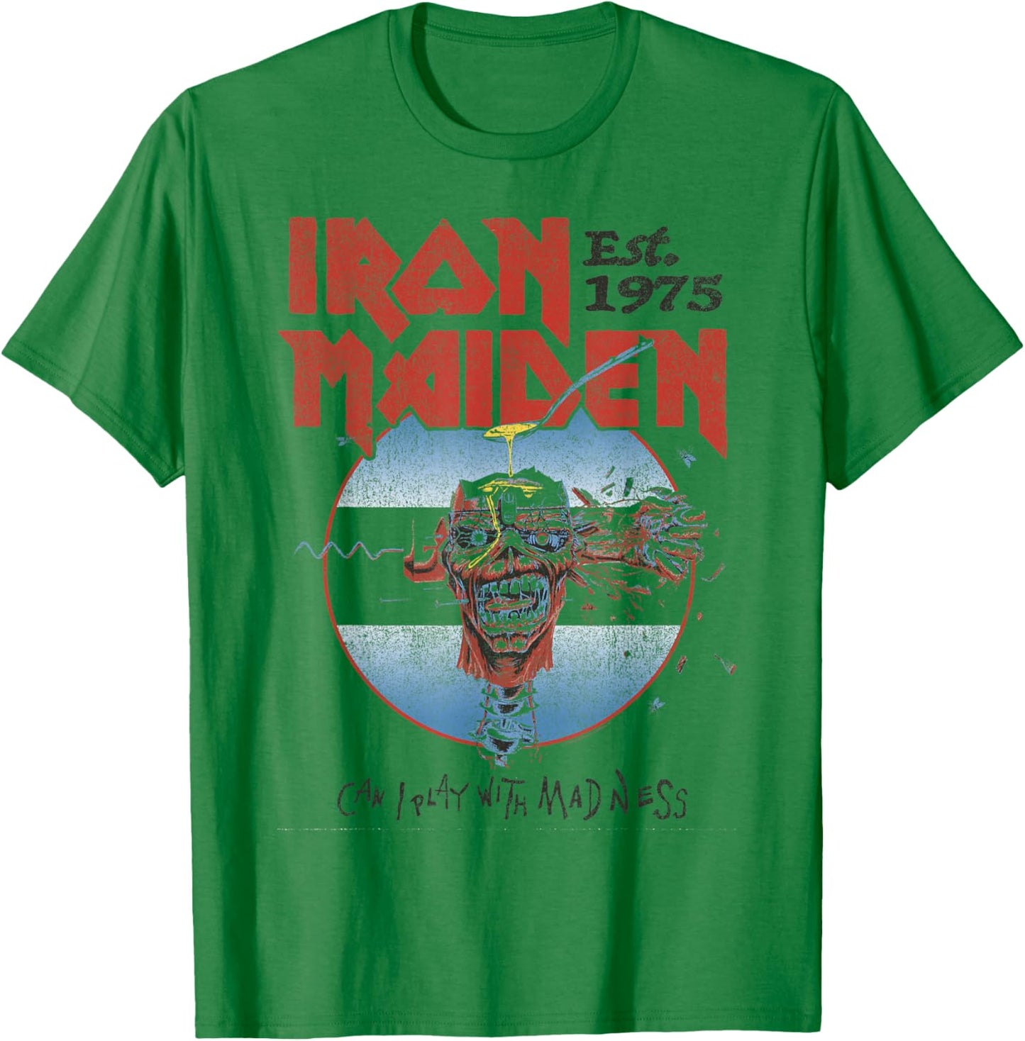 Iron Maiden - Can I Play with Madness White T-Shirt - T-Shirt | Irish Green