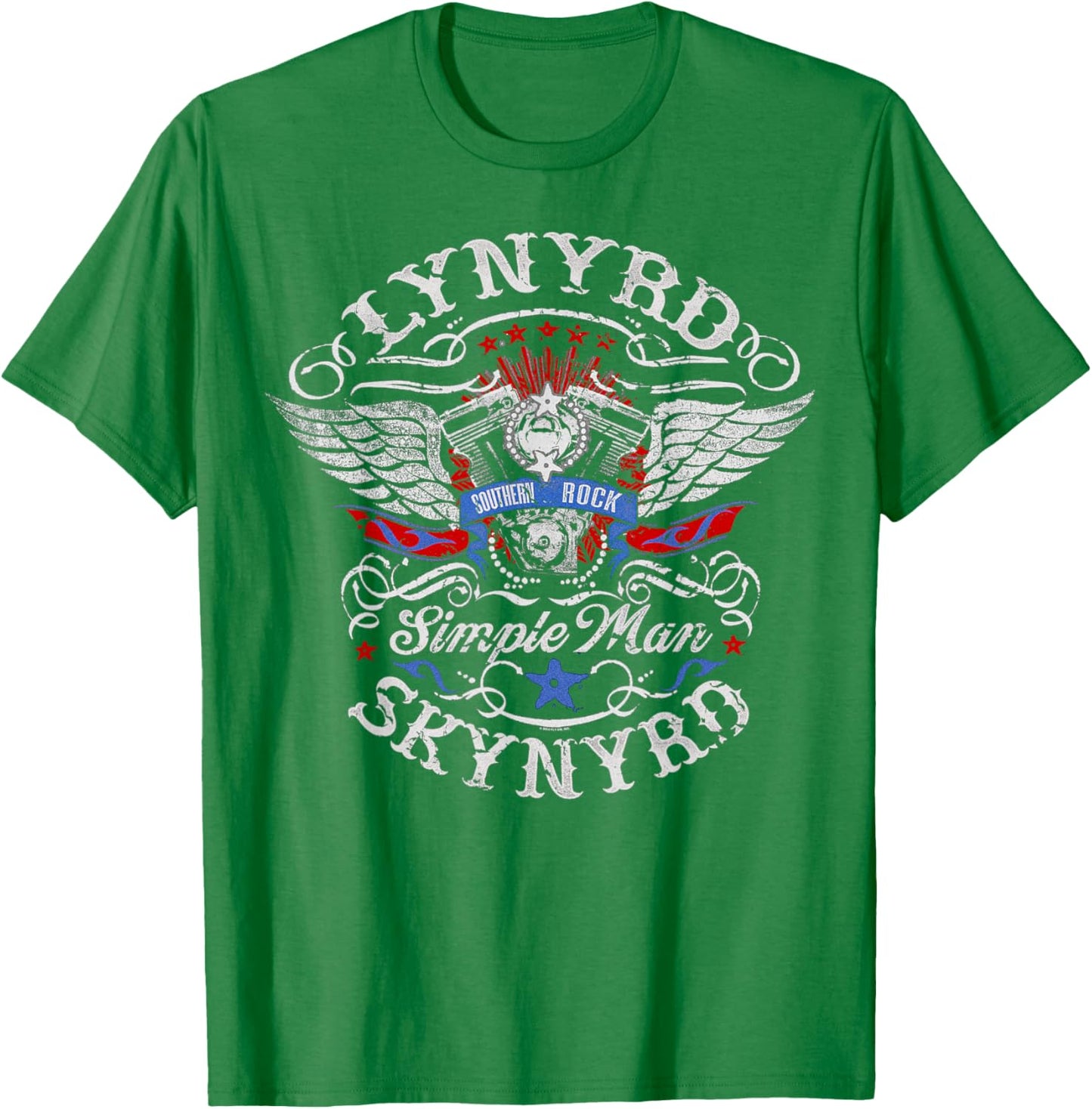 Lynyrd Skynyrd Simple Man Southern Rock N Roll Biker Vintage T-Shirt - T-Shirt | Irish Green